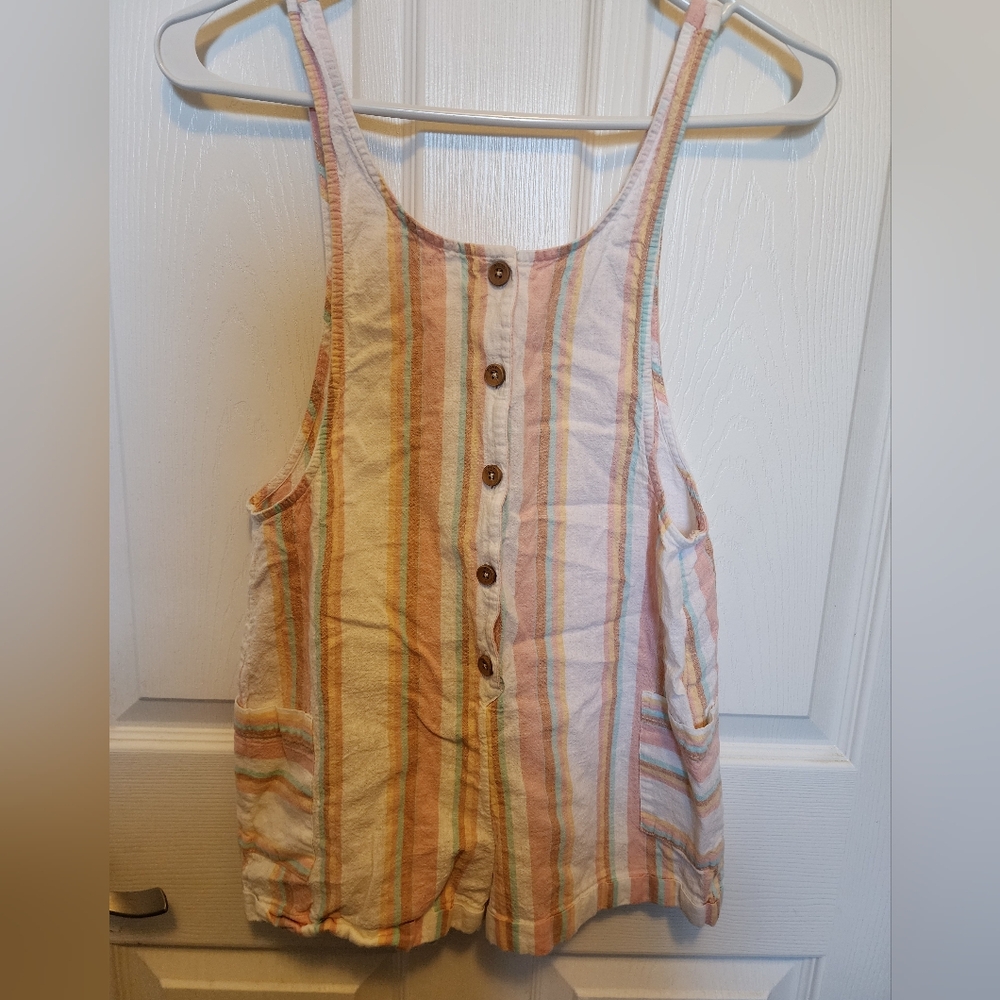 Roxy Multicolor Striped Romper